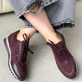 Perforated Detail Serrated Sole Fashion Shoes